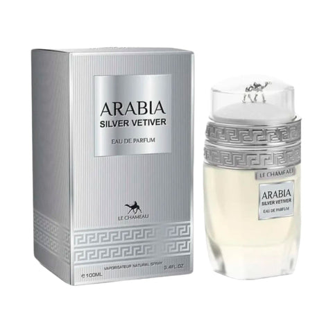 Arabia Silver Vetiver de Le Chameau edp 100 ml para Caballero - Perfumes para Hombre - Perfumes Arabes - Perfumes Originales