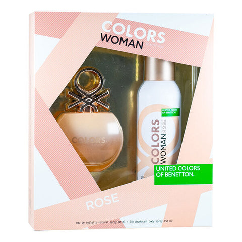 Set-Colors-Woman-Rose-de-Benetton-edt-80-ml-para-Dama