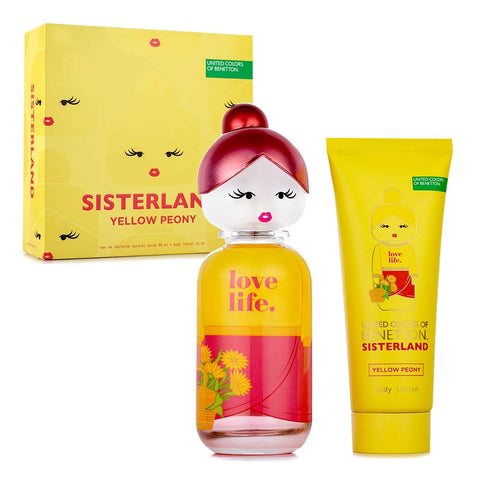 Set-Sisterland-Yellow-Peony-de-Benetton-edt-80-ml-para-Dama