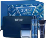 Set 4 Piezas Guess Seductive Homme Blue de Guess edt para Caballero - Originales en Perfumes de Marca