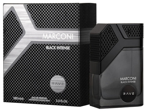 Marconi Black Intense Rave de Lattafa edp 100 Unisex - Perfumes Unisex