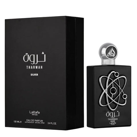 Tharwah Silver de Lattafa edp 100 Unisex - Perfumes Unisex